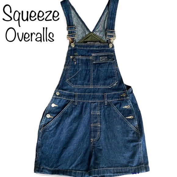 Squeeze Denim - Squeeze Jean Overalls Bib Small